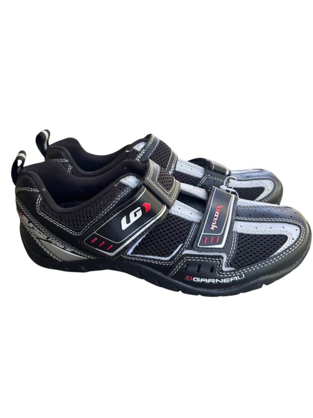 Louis Garneau Multi RX Cycling Shoes Black Silver Men's US 7 EU 40